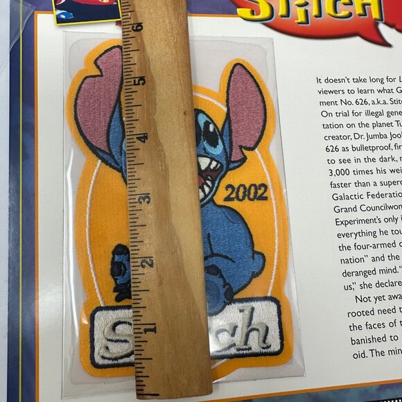 Willabeee & Ward Disney Stitch 2002 Collectible Patch With Card - Picture 3 of 4